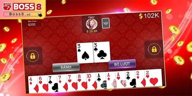 Tiến Lên Miền Nam BOSS8 – Hướng Dẫn Cách Lên Tay Nhanh 2 Quy luật chơi tiến lên cực chi tiết